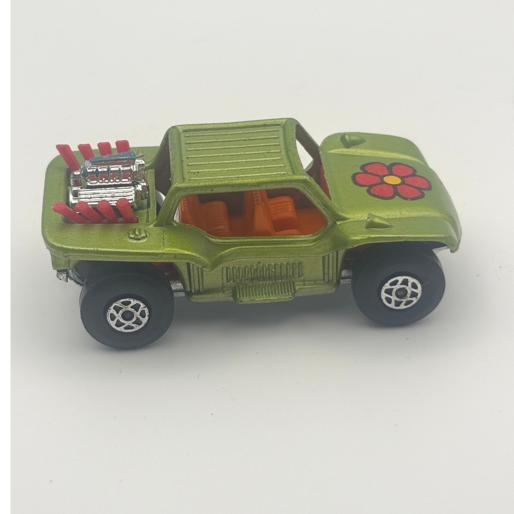 Vintage Matchbox Superfast No 13 Baja Buggy Green Flower Lesney 1971 England